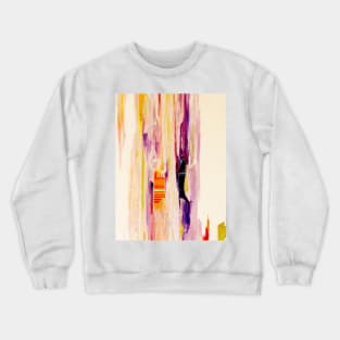 Yellow and purple modern abstract painting Crewneck Sweatshirt